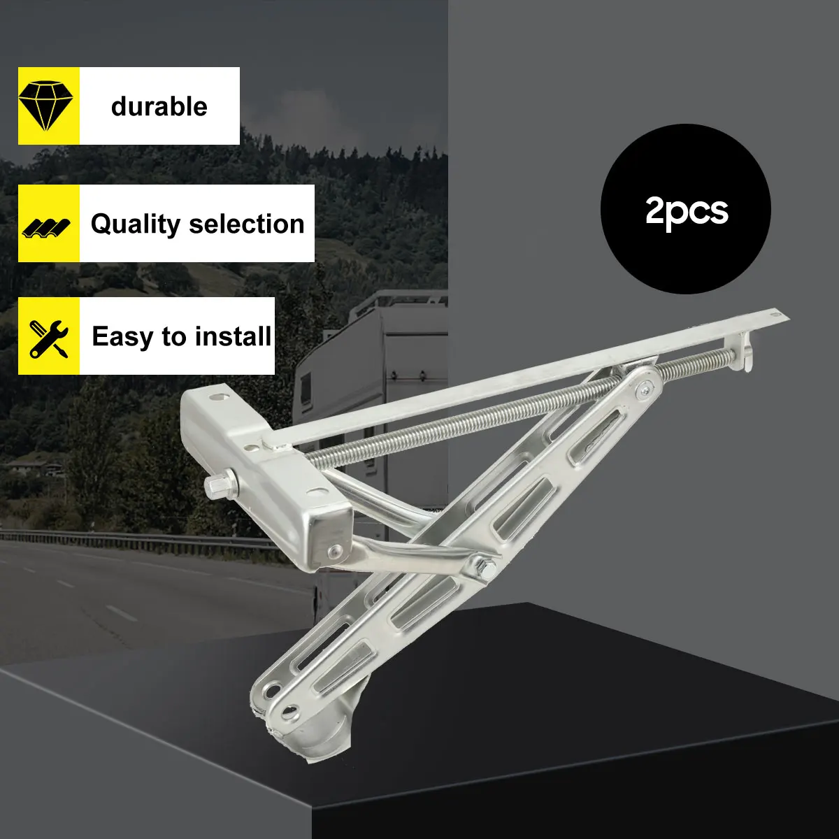 2 قطعة 800 كجم مقطورة استقرار قدرة استقرار الساقين رافع جاك RV وقوف السيارات دعم دليل الروك رفع Outriggers