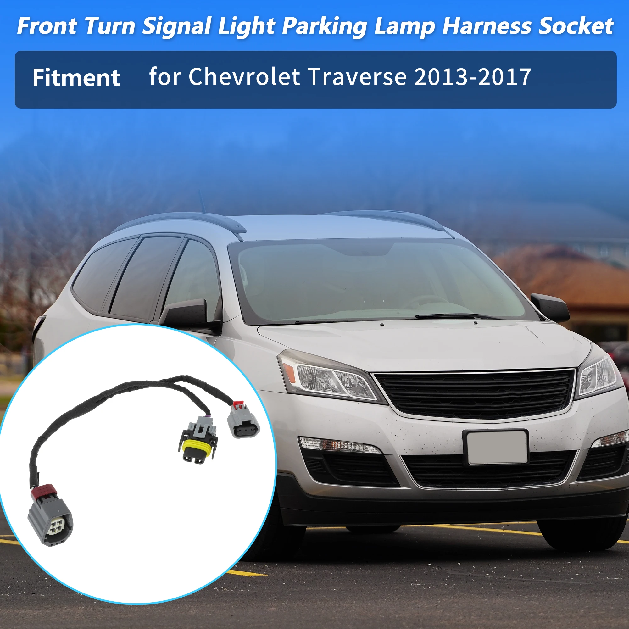 

UXCELL Front Turn Signal Parking Light Socket Wiring for Chevrolet Traverse 2013-2017