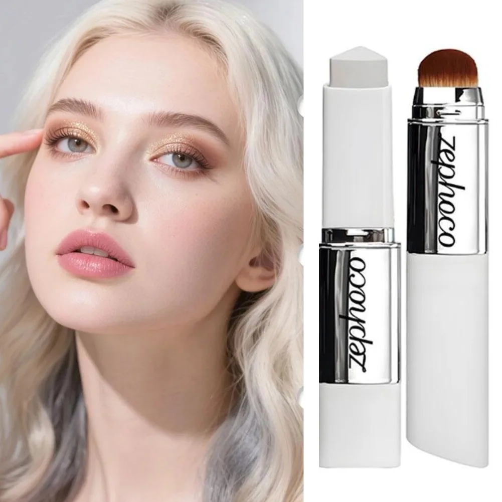 ZEPHOCO Lightweight Moisturizing Brightening Matte Concealer 2 in 1 Color Changing Foundation Stick Longlasting Face Base Makeup