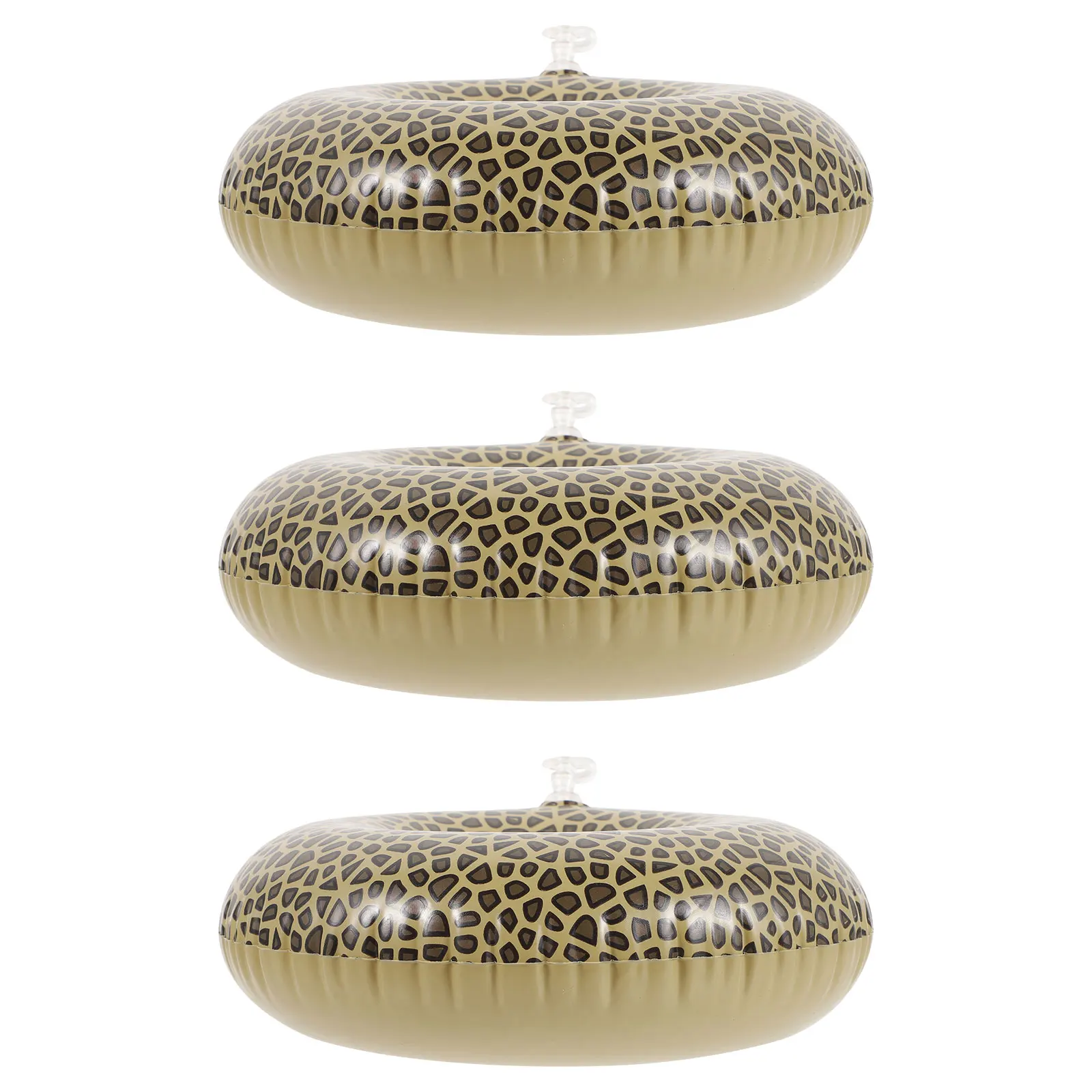 3 pçs pvc inflável leopardo impressão copo flutuador esteiras suportes de cerveja de água para piscina praia festa estável bandejas de bebida leve
