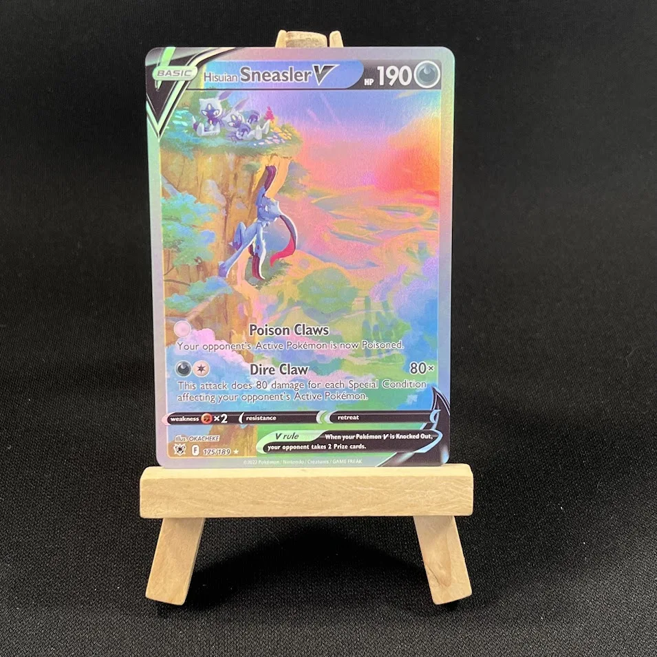

Miniso Pokémon TCG Holo VMAX/VSTAR Meta Cards + Free Sleeves - BRS/ASR/FST Series