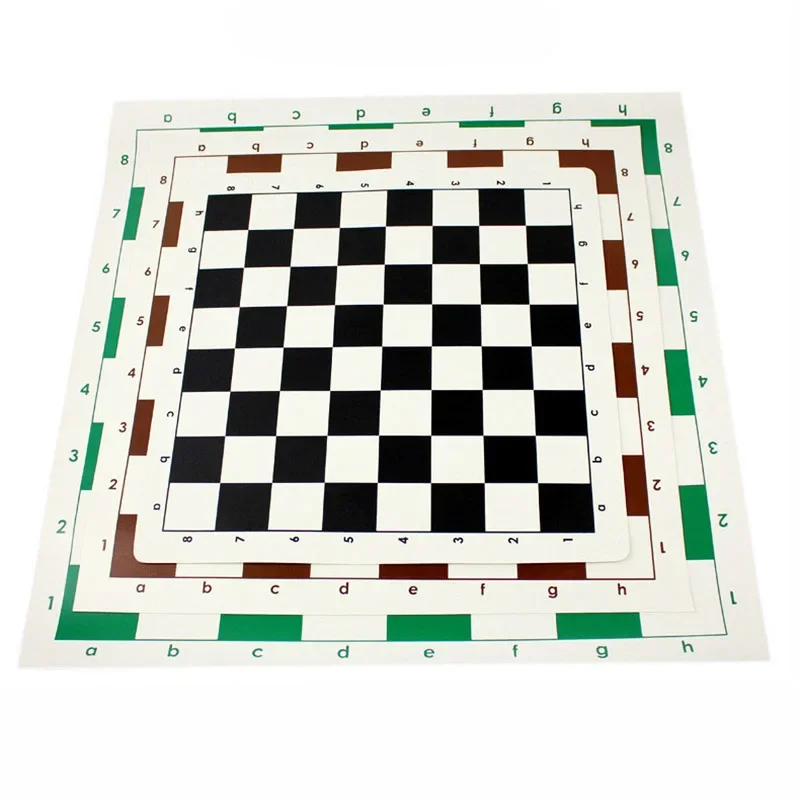 Chessboard PU Leather, 35cm/43cm/51CM Chess Pieces Set Board  Checker Folding Checkers Or Shogi Chess Game Board