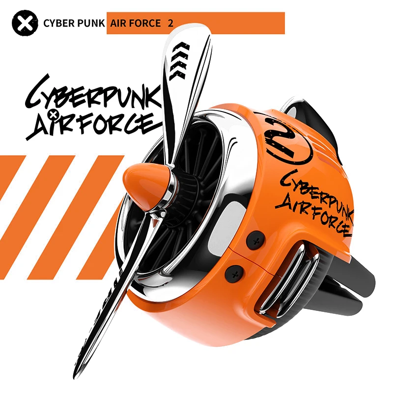 

Cyberpunk Air Force 2 Mechanical Engine Car Aromatherapy Diffuser - AC Vent Decor, Sci-Fi Car Accessory