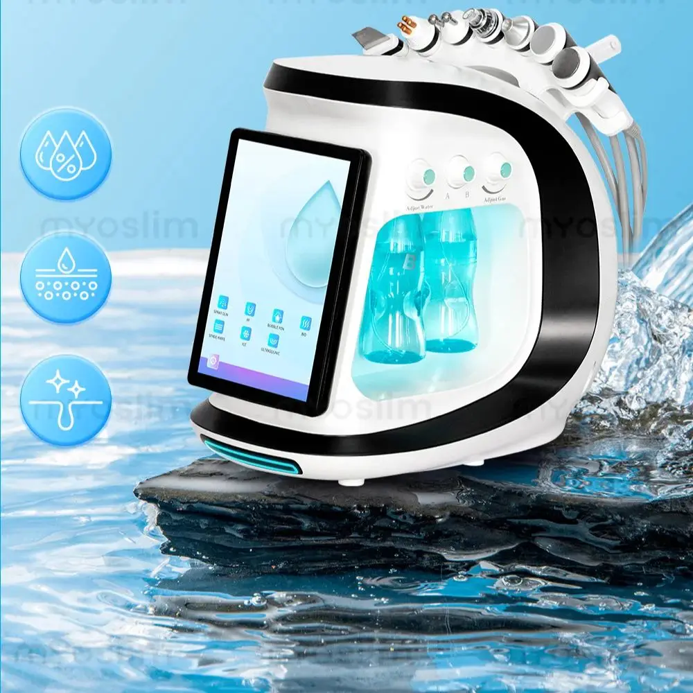 

NEW 7 In 1 Hydra Dermabrasion Machine Oxygen Ice Blue Smart Jet Aqua Peeling Small Bubble Microdermabrasion Skin Care New Beauty