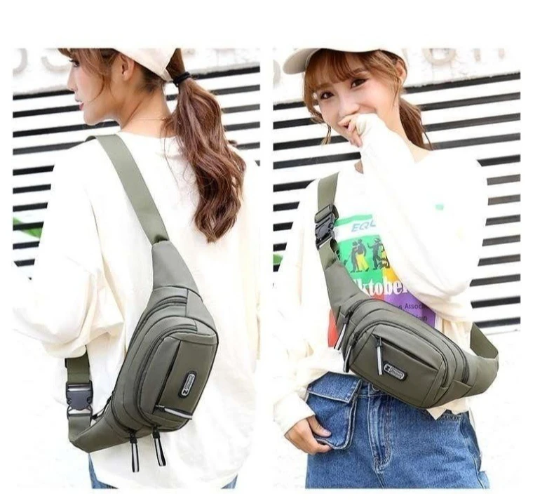 

Multifunctional outdoor waist bag men and women running large capacity thickened wear-resistant waterproof cashier bag