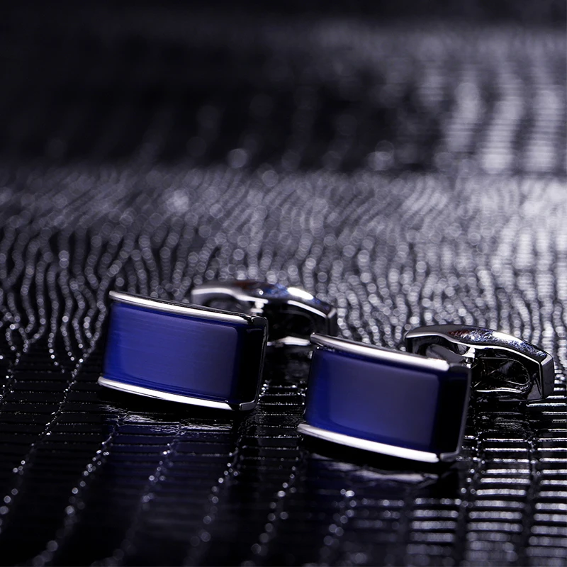 KFLK shirt cufflinks for mens Brand buttons cuff links Blue black gradual gemelos High Quality abotoaduras guests
