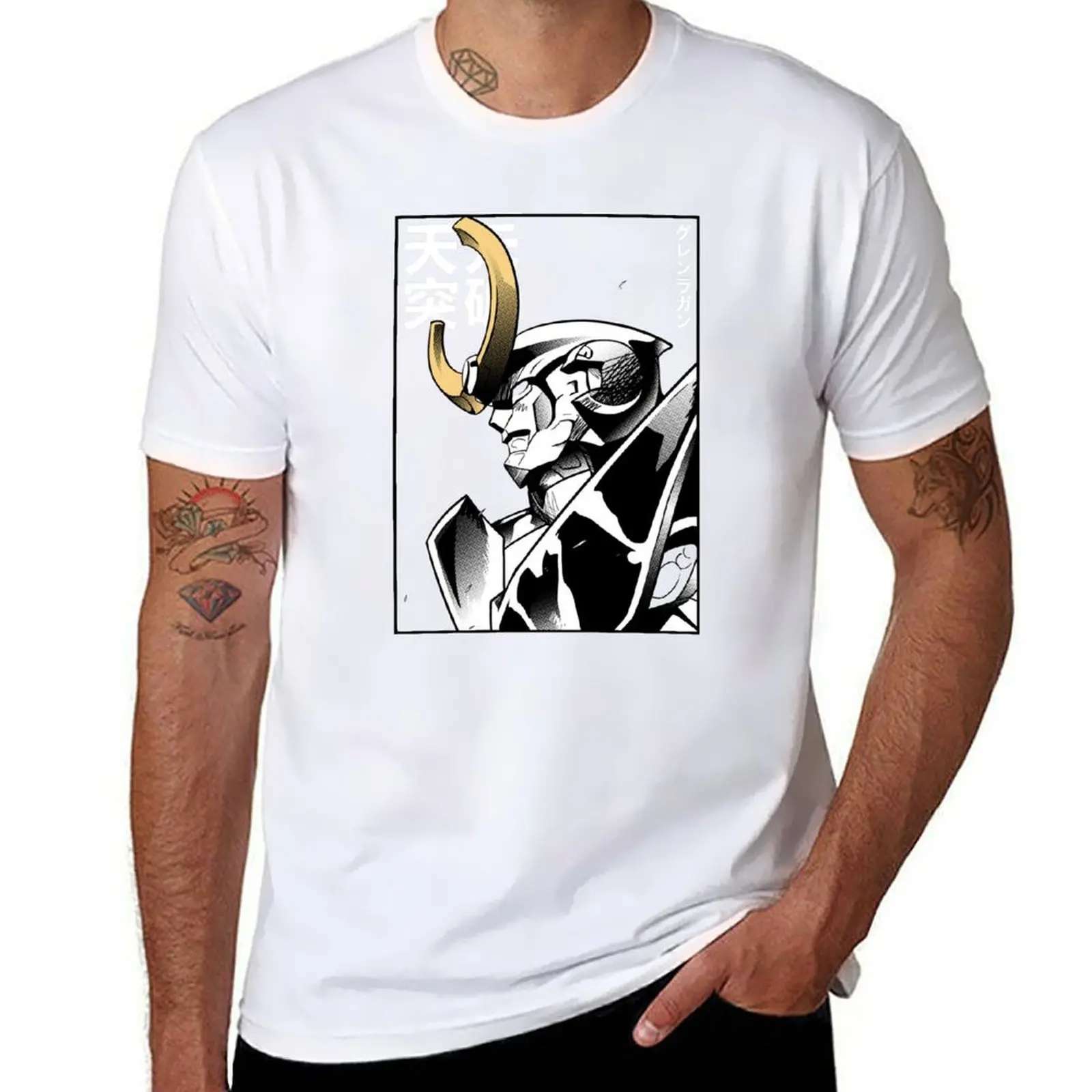 

Tengen Toppa Gurren Lagann Red T-Shirt man t shirt cotton man tshirt T-Shirt