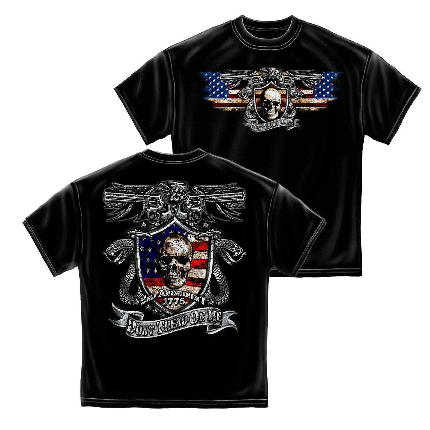 

Don't Tread on Me 2nd Amendment Tattoo Design T-Shirt 100% Cotton O-Neck Short Sleeve Summer Casual Mens T-shirt Size S-3XL