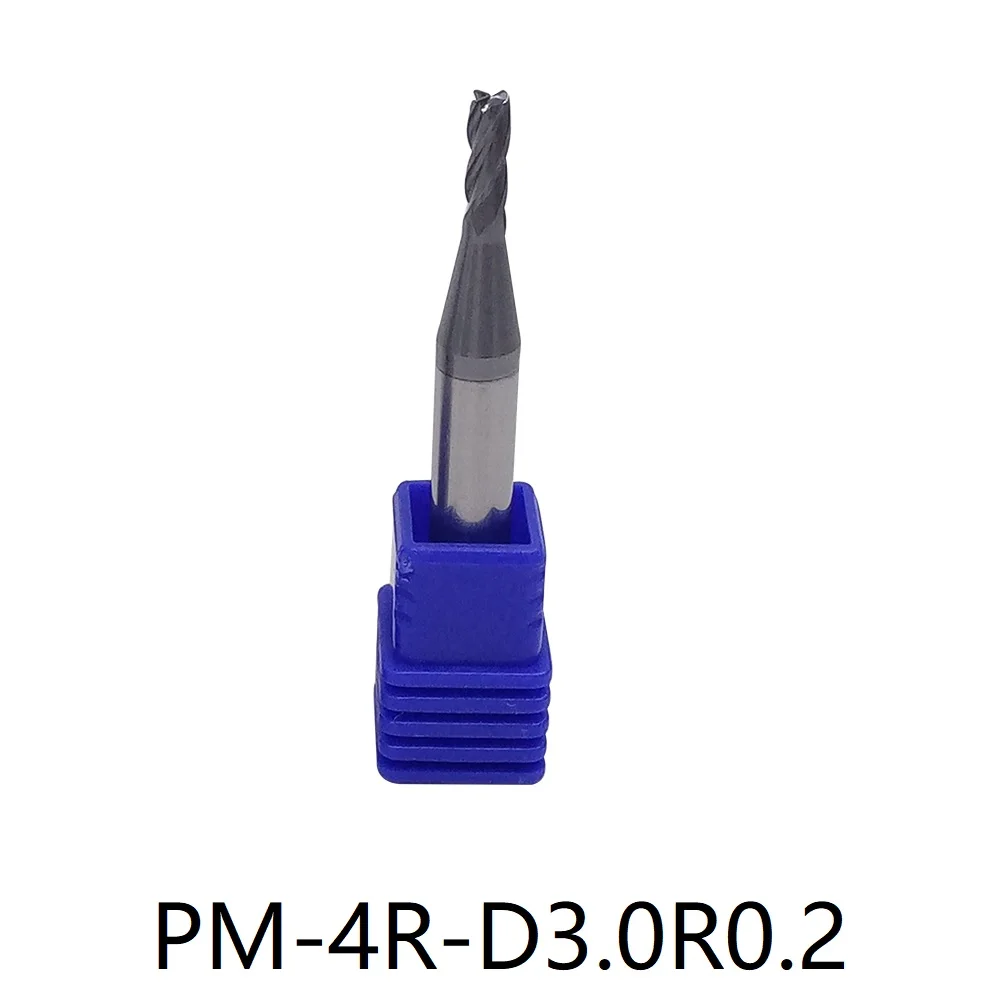 

PM-4R-D3.0R0.2 ZCC PM-4R-D4.0R0.3 PM series Solid carbide milling Torus mill High-performance machining