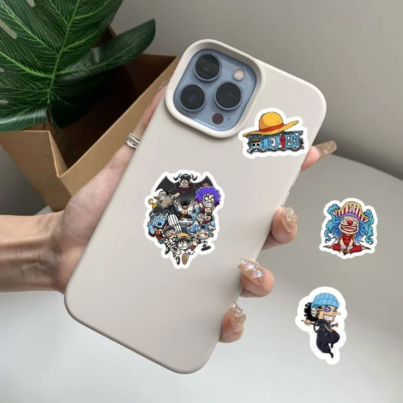Cartoon anime One Piece notebook sticker decoration notebook mobile phone waterproof sticker view 5