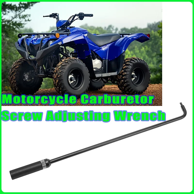 

16.34 Inch Universal Motorcycle Carburetor Screw Adjusting Wrench 110° Angled Head Metal Carb Adjuster Tool For ATV UTV