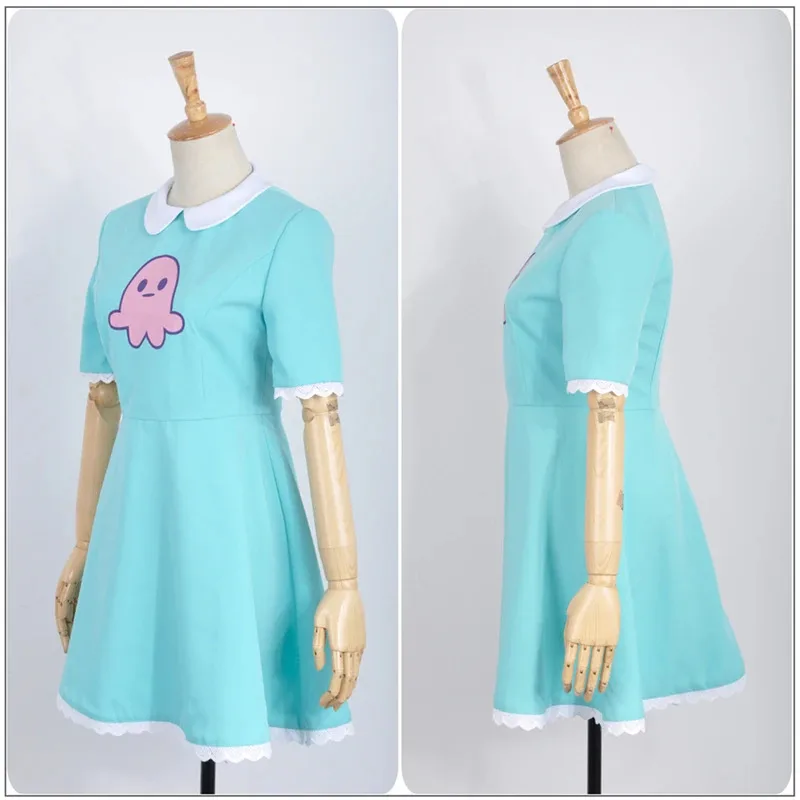 نجمة مقابل قوات الشر الأميرة ستار الفراشة الضوء الأزرق فستان طويل حقيبة ساعي للنساء أنيمي حفلة تأثيري حلي