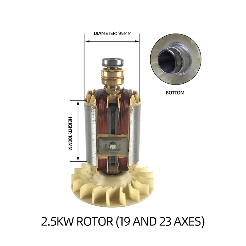 Imagem -04 - Conjunto do Rotor do Estator do Gerador de Gasolina Diesel Acessórios de Bobina Monofásico Fases Bobina kw 3kw 5kw