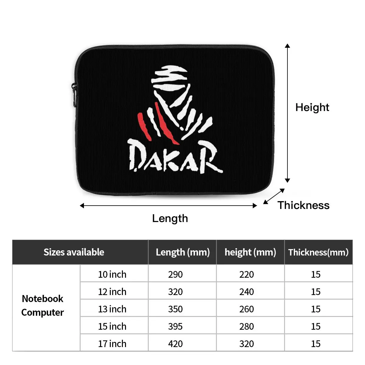 Dakar Rally Motorcycle  Notebook Laptop Bag Case Pouch For Macbook Air Pro Tablet Shockproof Case Bag