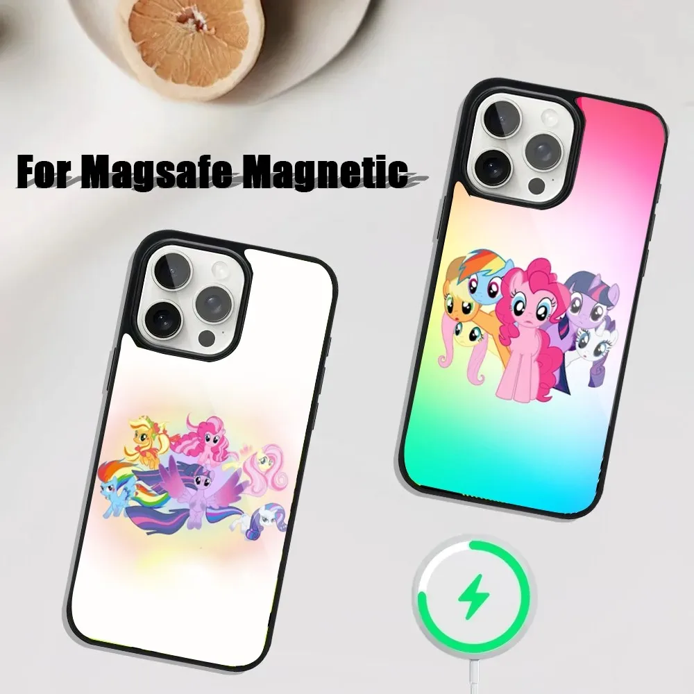 

Cartoon M-My L-Little P-PonyS Phone Case For iPhone 16,15,14,13,12,11,Plus,Pro,Max Mini Magsafe Magnetic Wireless Charging