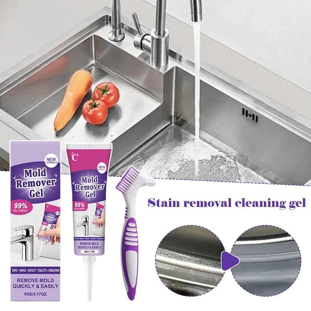 

1-5PCS Cleaner Gel Powerful Household Remover Gel for Wall Tiles Grout Sealant Bathroom Cleaning Home Kitchen Sinks Cleaning