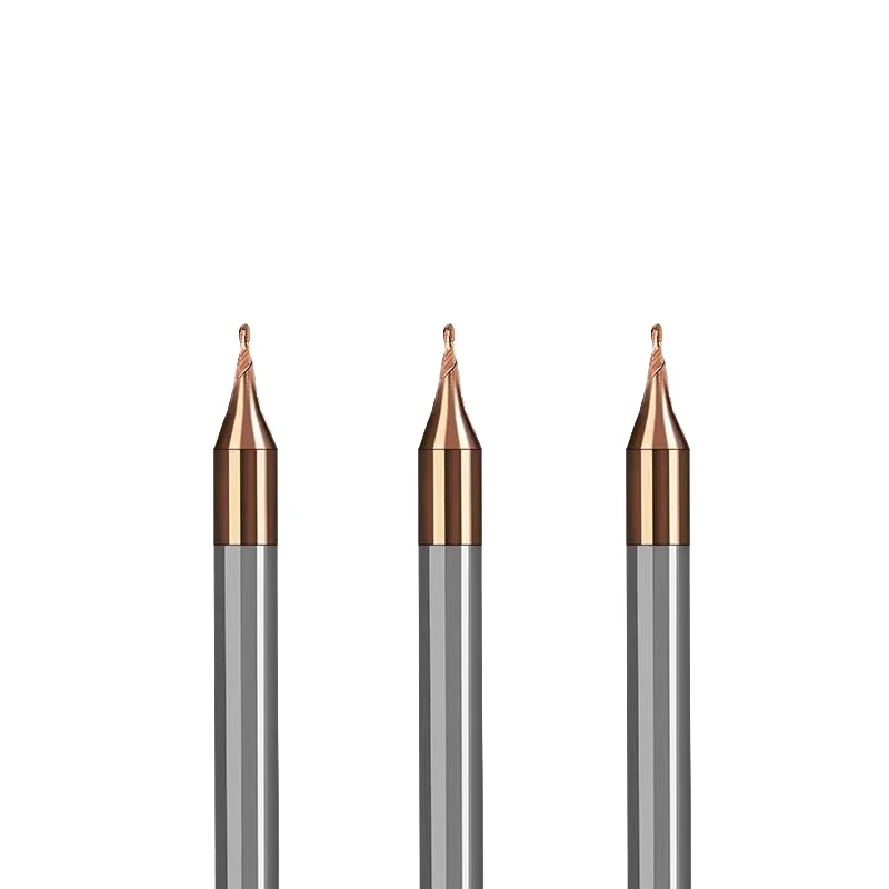 HRC60° Mini Small Diameter Micro Ball End Milling Cutter R0.05-R0.45 CNC Tool