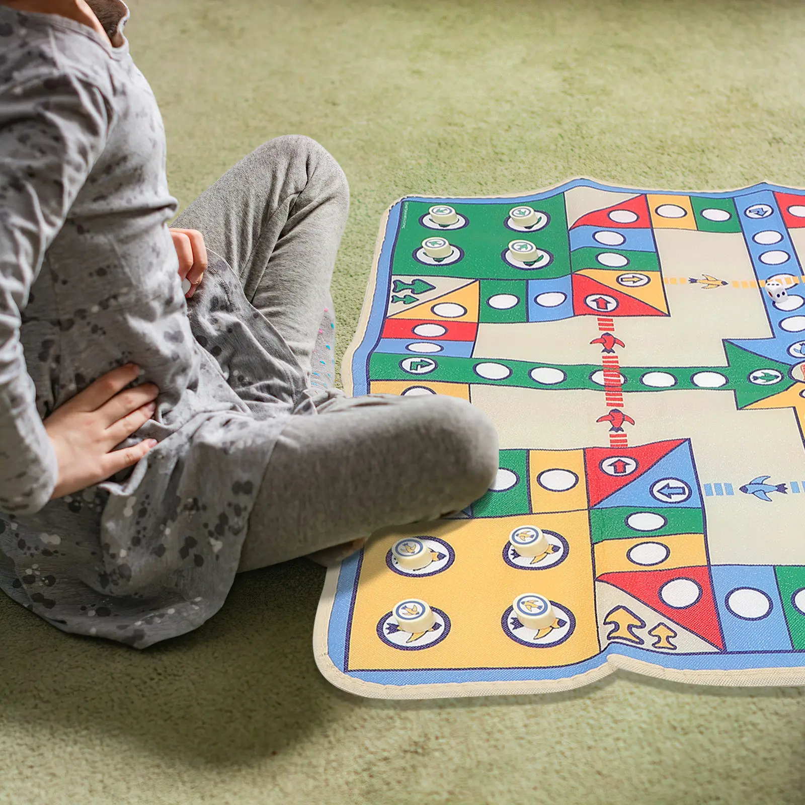 Board Game Fun - Tapis de jeu d'échecs volants, tapis