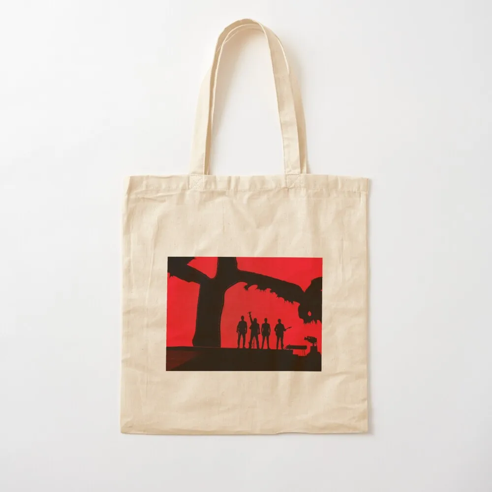 

u2, under tree, joshua Tote Bag custom canvas bag Shopping bags Canvas Tote Bag