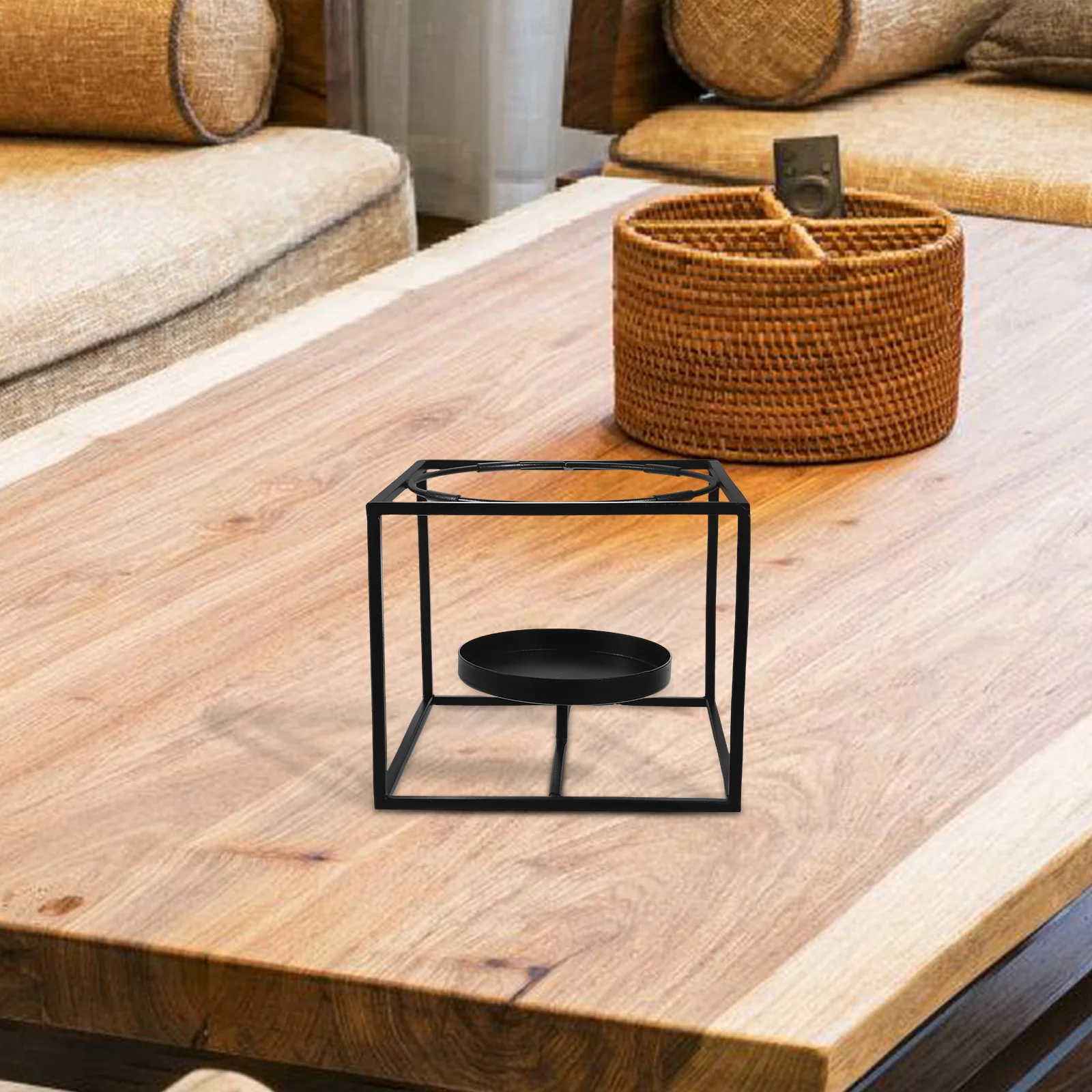

Black Iron Holder Modern Simple Home Decor Bedroom Living Room Metal Holder Crafts Wedding Party Gift