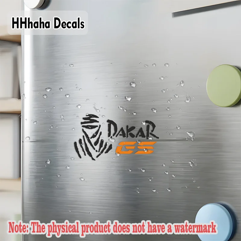 

1pc Dakar GS Black Handwritten Style Sticker Transparent Waterproof Vinyl Decal Racing Decor for Motorcycle Car Window Bumper