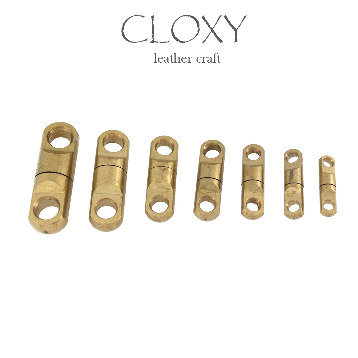 2Pcs Solid Brass Swivel Eye Rotating Connector for Keychain Round Circle Key Ring Leather Craft DIY Accessories