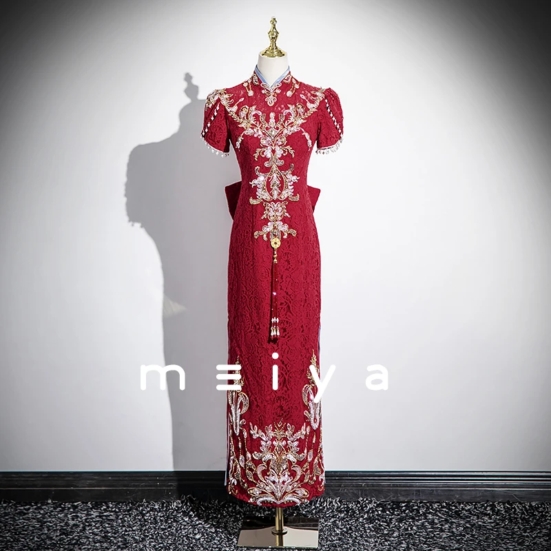 

Chinese-style Women's Toast Dress, Bride's High-end Sense Engagement Dress, High-end And Elegant Embroidered