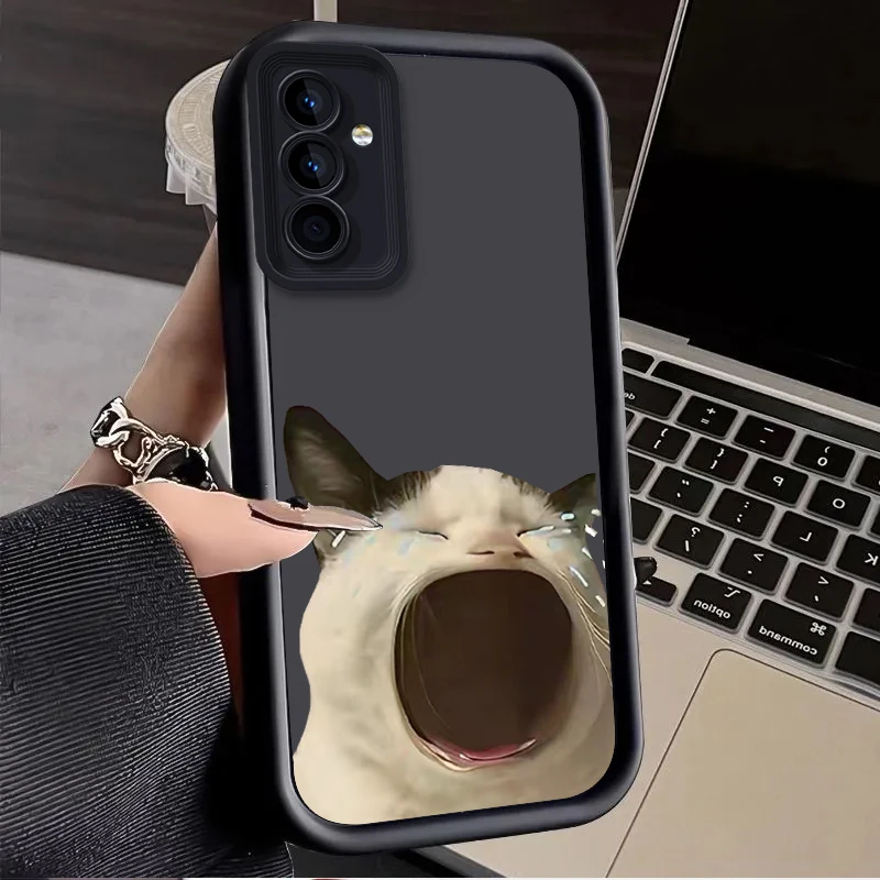 Cat Dog Cry Case for Samsung Galaxy A31 A30 A24 A23 A22 A21S A20S A20 A14 A13 A12 4G A11 EU A10S A05 A05S A04 A03 Silicone Cover