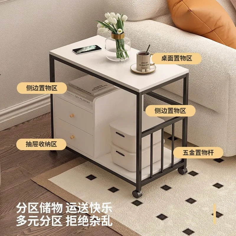 Tavolino moderno e semplice, piccolo appartamento, tè, tavolino da tè, tavolino da salotto, divano per la casa
