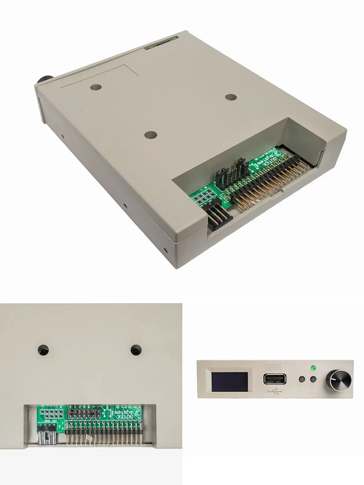 Imagem -02 - Gotek Floppy Drive Emulador Codificador Rotativo Flash Oled