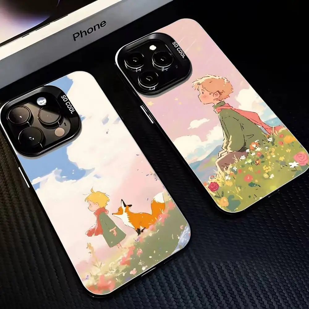 

Princeling Phone Case For iPhone17,16,15,14,13,12,11 Plus,Pro Max Black Matte Shockproof Cover