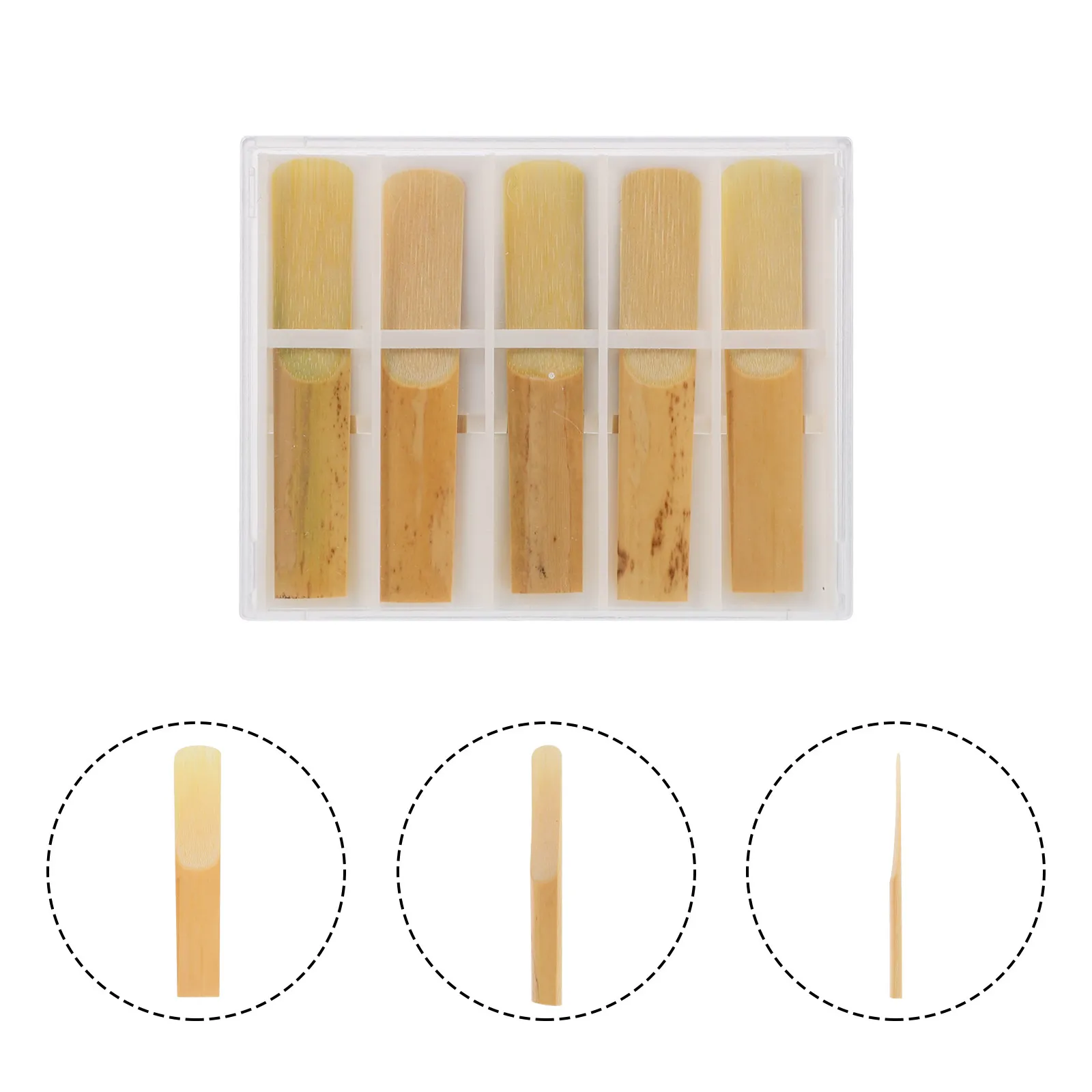 

10Pcs High Quality Clarinet Reeds Handcrafted by Experts Smooth Burr-Free Surface Ideal for Beginners and Pros Compact