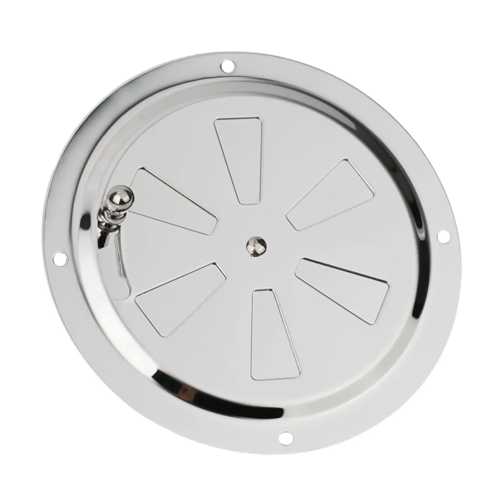 Ventilation Panel Air Vent For Boats Mirror Finish Opening And Closing Side Knob Opening Silver Color Quick Installation