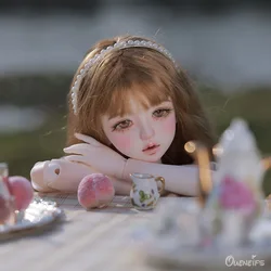 New Design Pearl BJD Doll 1/4 Shiri Body Pink Fleshy y face Spring girl Doll Pure Handicraft Art Ball Jointed Doll