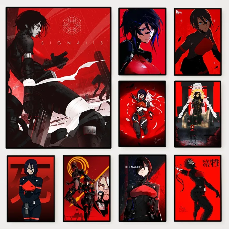 Survival Horror Adventure Game Signalis Poster Indie Game High Quality Canvas Painting Wall Art for Living Room Home Decor Gift