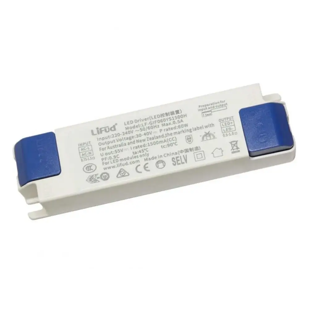 Lifud Panel Light Flicker free LED Driver 30-40V 800mA 900mA 950mA 1000mA 1050mA 1200mA 1300mA 1400mA 1500mA LED Power Supply