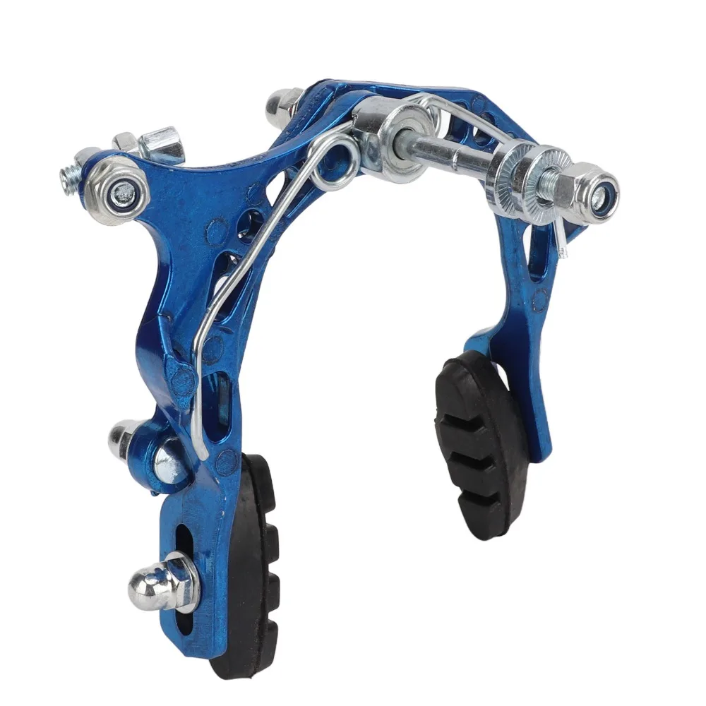 Aluminum Alloy Bike Brake Caliper Blue Dual Pivot Motorcycle Front Brake Lightweight Mountain Bike Brake Cycling Accessory