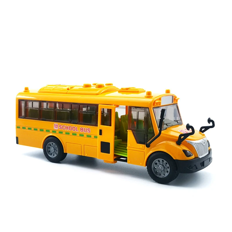 Big Size Children School Bus High Quality Toy Model Inertia Car with Sound Light for Kids Toys Children\'s School Bus Toy Model