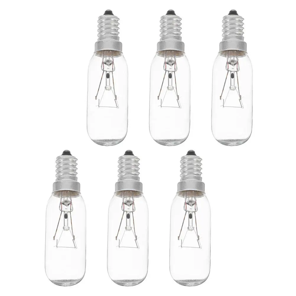6Pcs Range Hood Light Bulbs E14 40W Machine Compact Appliance Extractor Bulb Range Hood Bulbs