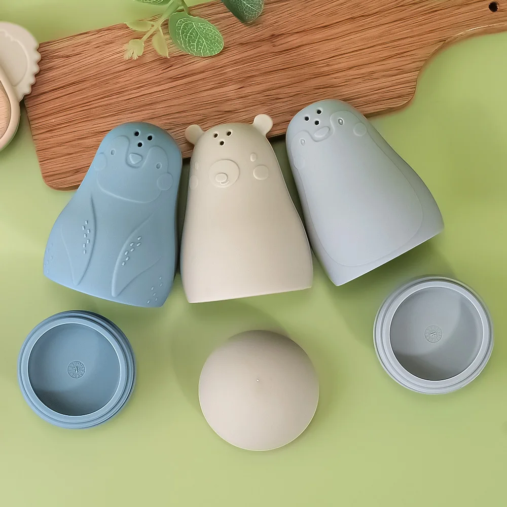 2 pçs brinquedos de banho do bebê brinquedos de banho e água das crianças, bebês e crianças pequenas podem mastigar em brinquedos de cola de silicone, brinquedos de banho