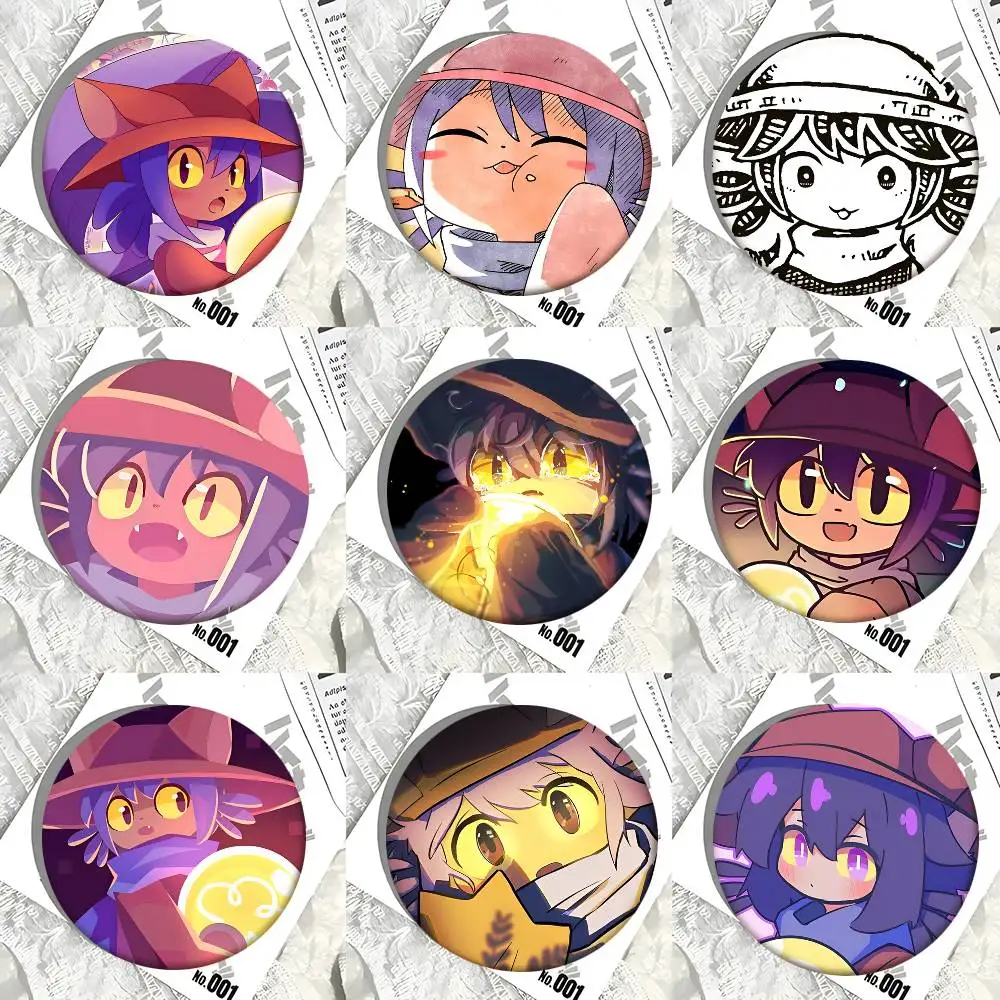 O-Oneshot N-Niko Game Round Badge Kreative Brosche Kleidung Rucksack Accessoires Anstecknadel