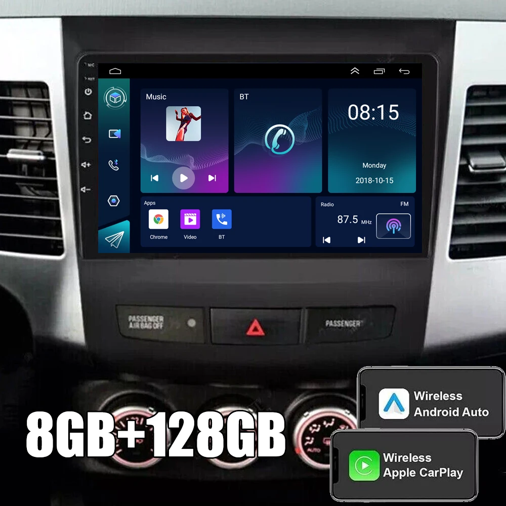 

2Din Android 15 Car Radio Multimedia video Player For Mitsubishi Outlander 2006-2011 Peugeot 4007 Citroen C-Crosser Carplay WIFI