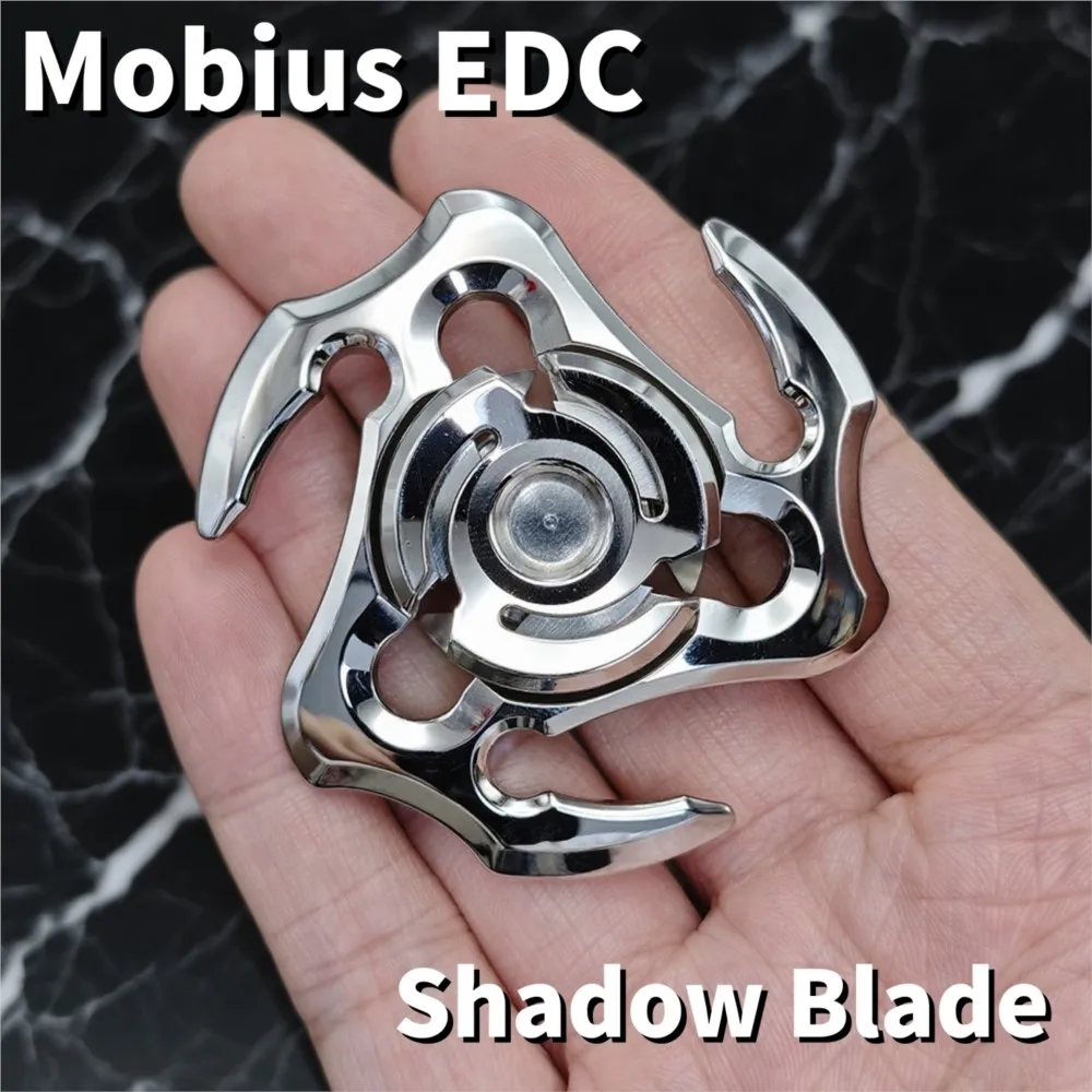 Mobius EDC lame d'ombre à trois lames Fidget Spinner manipulation sensation soulagement de l'anxiété Gadgets conceptions originales Fidget Spinners
