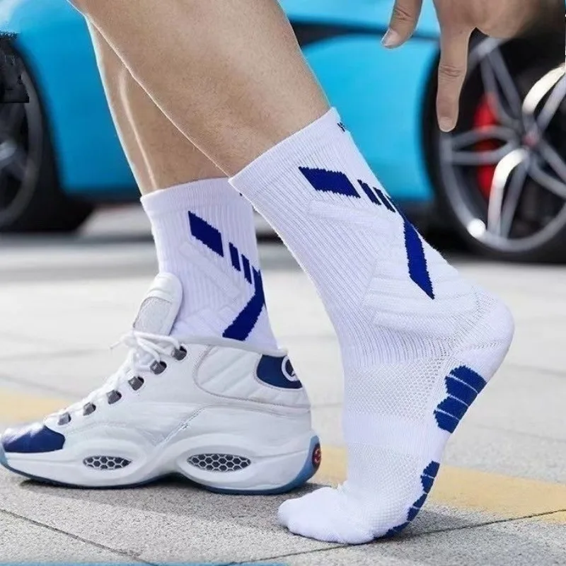1/2 Pairs Marathon Basketball Running Mid Tube Sports Socks Four Seasons Outdoor Mountaineering Badminton Youth Sports Socks