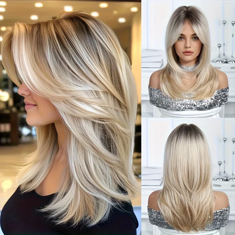Weiche Highlight Blonde Body Wave 13x4 Lace Front Perücke 100% Echthaar 150 Dichte mit Baby Hair Vorgezupft