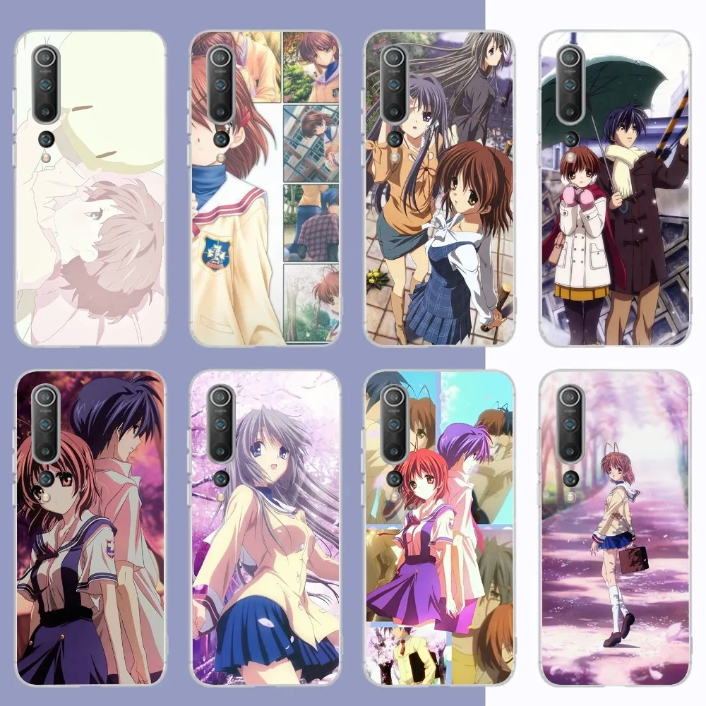 the game Clannad Phone Case for Samsung S21 A10 for Redmi Note 7 9 for Huawei P30Pro Honor 8X 10i Cover