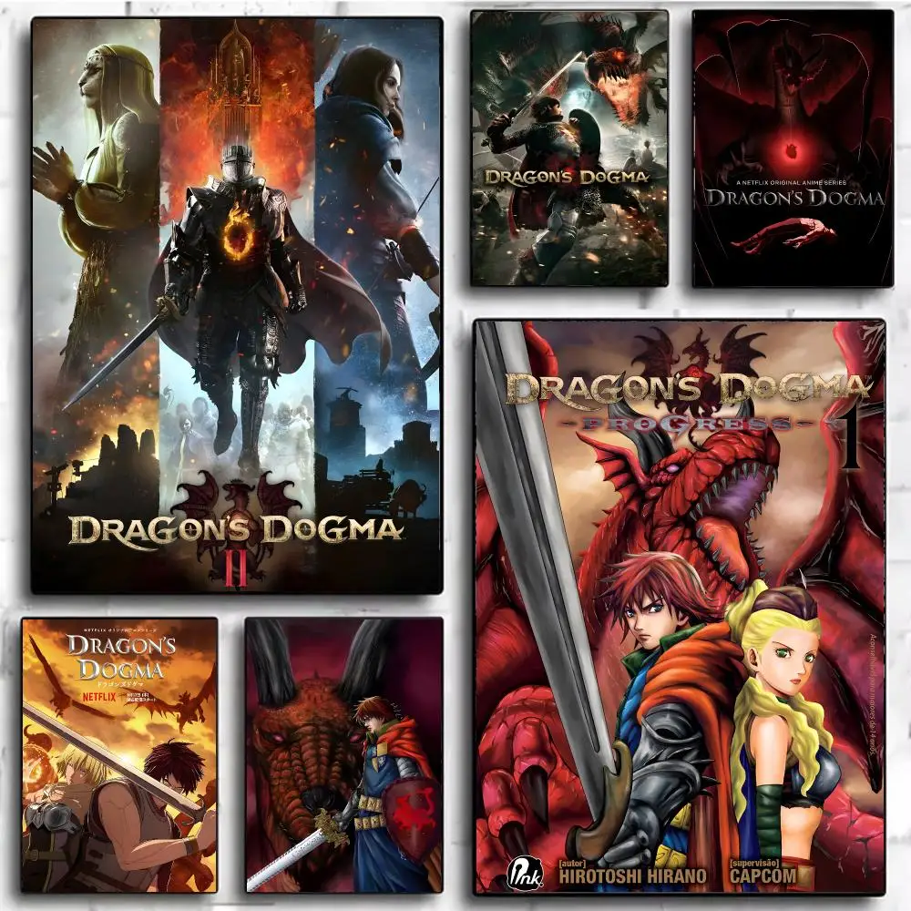 epic game D-Dragons Dogma Poster Modern Home Decor & Interior Design | Wall Art Collection