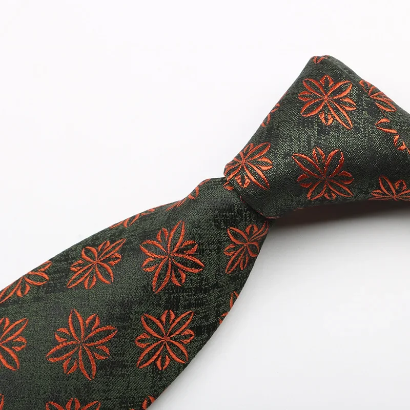 

Patterned men's tie for business, hosting weddings, photography versatile, high-end contrasting colors, hand tied tie 8cm