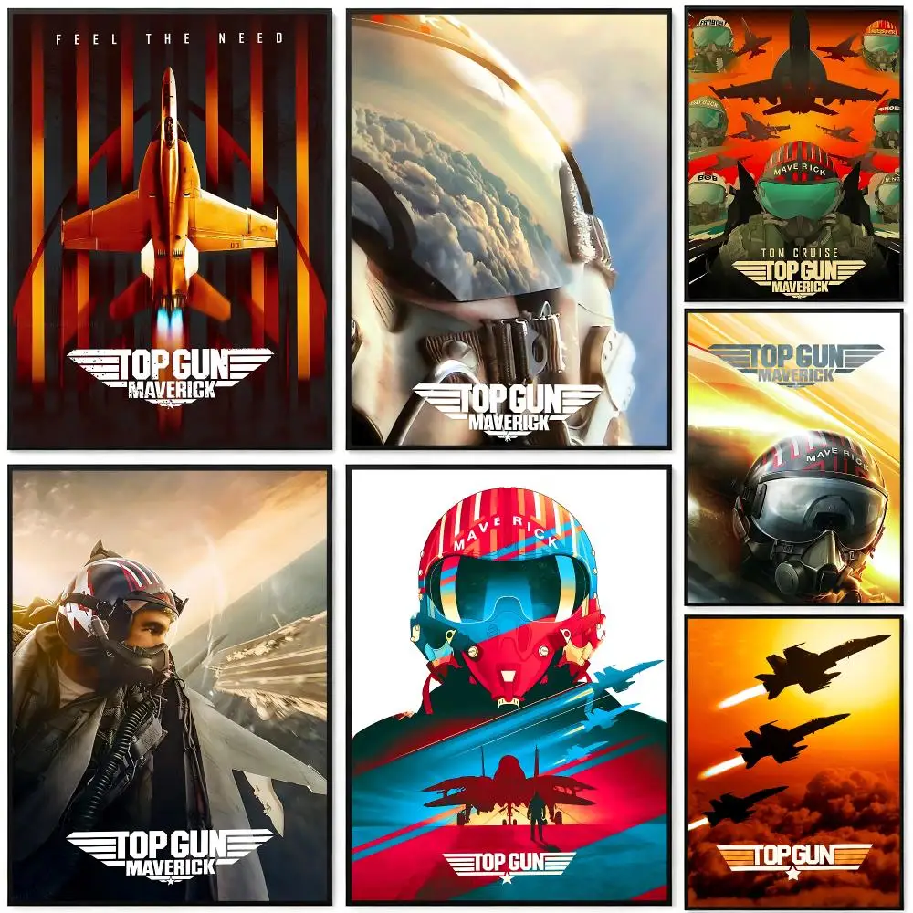 Top Gun Maverick Poster Poster HD Printing Cyberpunk Style Wall Art Home Decor For Gaming Room Living Room Bedroom Gift Idea