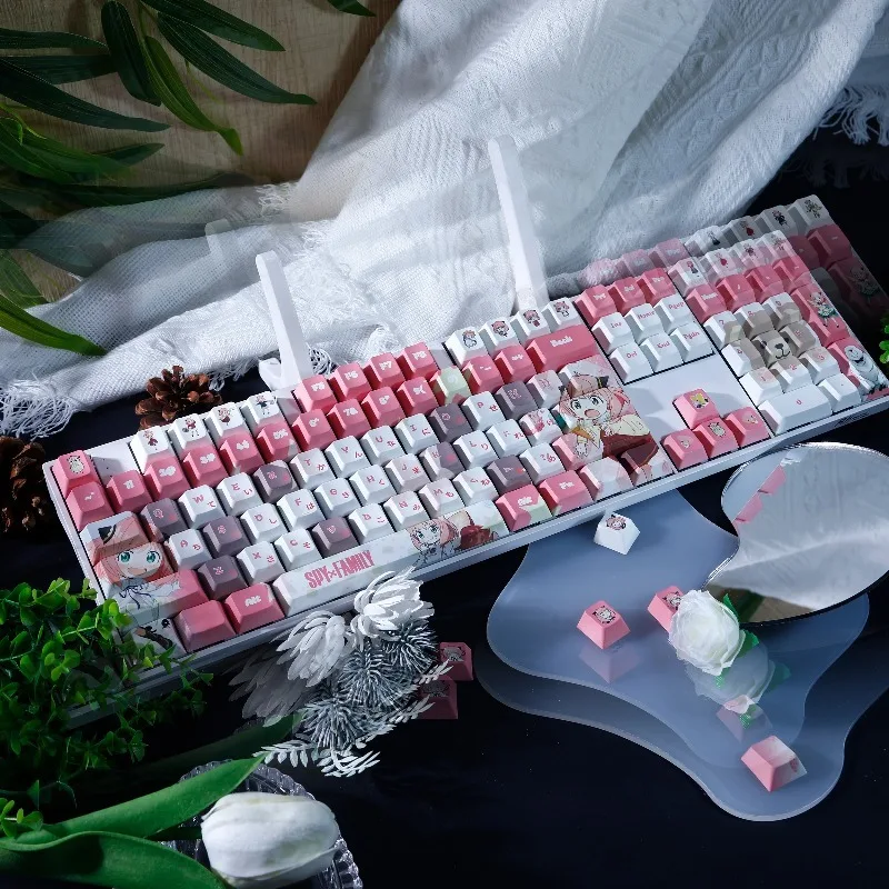 Spy X Family Cute Anya Forger Theme Keycaps Anime Key Cap PBT